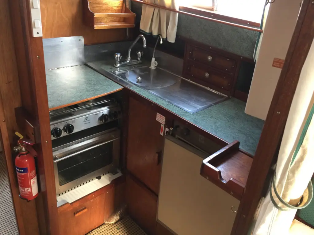 Sending Us Pictures - Picture of a Boats Kitchen Area